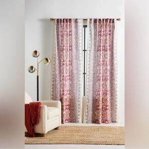Anthropologie Zadie Patterned Curtain 50 x 108 TWO Panels!